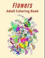 Flowers Adult Coloring Book