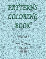 Patterns coloring book volume 3: Adult coloring book stress relieving patterns. It contains 49 unique designs. It comes in more volumes. 