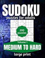 Sudoku Puzzles For Adults Medium To Hard Large Print