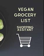 Vegan Grocery List Book