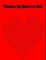 Valentine's Day Hearts Love Book