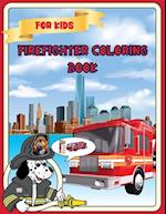 Firefighter Coloring Book For Kids