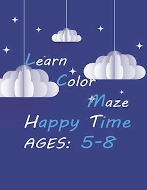 Learn Color Maze Happy Time, Ages 5-8