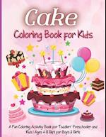 Cake Coloring Book for Kids