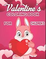 Valentine's Coloring Book for Children's