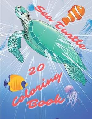 Sea Turtle Coloring Book: For Kids and Adults with Fun, Easy, and Stress-relief, Coloring Book For Grown-ups