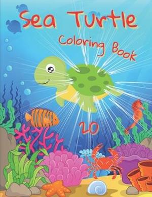 Sea Turtle Coloring Book: For Kids and Adults with Fun, Easy, and Stress-relief, Coloring Book For Grown-ups