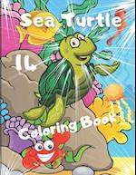 Sea Turtle Coloring Book: For Kids and Adults with Fun, Easy, and Stress-relief, Coloring Book For Grown-ups 