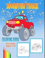 Monster Truck Coloring Book For Kids Ages 2-6
