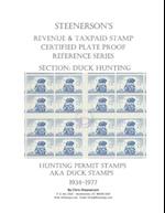 Steenerson's Revenue & Taxpaid Stamp Certified Plate Proof Reference Series - Federal Duck Hunting Permit Stamps