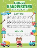 Cursive handwriting activity book for kids.