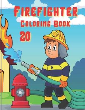 Firefighter Coloring Book: A Firefighter Coloring Book for Stress Relief & Relaxation