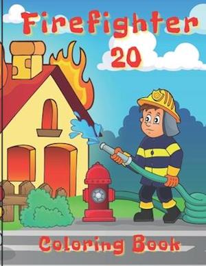 Firefighter Coloring Book: A Firefighter Coloring Book for Stress Relief & Relaxation