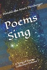 Poems Sing: A Song of Poems Collection Volume I 