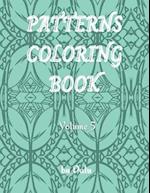 Patterns coloring book volume 5: Adult coloring book stress relieving patterns. It contains 49 unique designs and it comes in more volumes. 