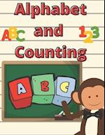 Alphabet Counting: For Toodlers Early Childhood Education / Maths for Kids / Learn With Animals Coloring Book 