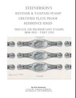 Steenerson's Revenue Taxpaid Stamp Certified Plate Proof Reference Series - Private Die Proprietary Stamps, 1898-1901