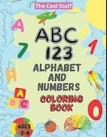 ABC - 123 Alphabet and Numbers Coloring Book 