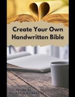 Create Your Own Handwritten Bible- Before You Begin 