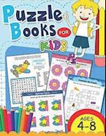 Puzzle Book For kids ages 4-8 