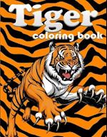 Tiger coloring book: 100 page amazing animal coloring book for your kids 