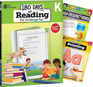180 Days Reading, High-Frequency Words, & Printing Grade K