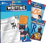 180 Days Writing, Spelling, & Cursive Grade 4