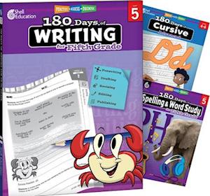 180 Days Writing, Spelling, & Cursive Grade 5