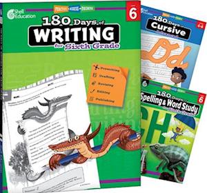 180 Days Writing, Spelling, & Cursive Grade 6