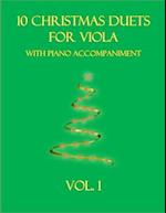 10 Christmas Duets for Viola with Piano Accompaniment: Vol. 1 