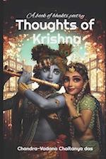 Thoughts of Krishna: A book of bhakti poetry 