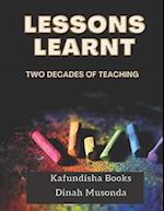 LESSONS LEARNT: Two decades of teaching 