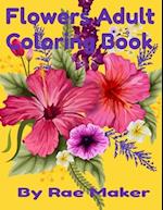 Flower Adult Coloring Book
