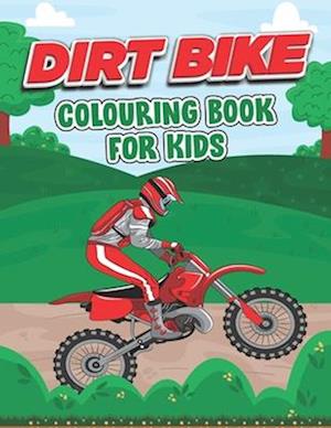 Dirt Bike Coloring Book for Kids: This Book Stress Relief Easy Coloring Book For Little Children