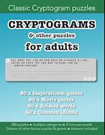 Cryptograms & other puzzles for adults: Education resources by Bounce Learning Kids 