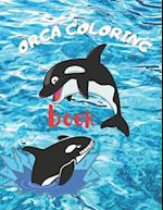 Orca coloring book: Whale Coloring Book A Whale Activity Book 