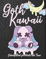 Goth Kawaii Coloring Book for Adults and Teens