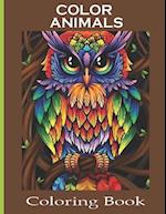 Color Animals Coloring Book