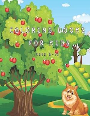 coloring book for kids ages 8-12: Puppy Coloring Book for Children Who Love Dogs