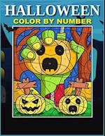 Halloween Color By Number: Easy Coloring Book for Kids Ages 4-8 