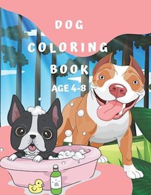 DOG COLORING BOOK AGE 4-8