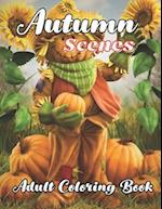 Autumn Scenes Adult Coloring Book