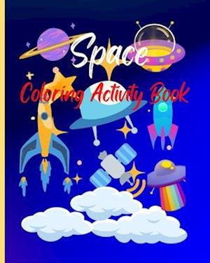 Space Coloring Activity Book