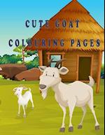 Cute goat coloring pages: Simple And Fun Designs With Goat For Kids Ages 2-4 , 4-8 