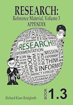 RESEARCH: Reference Material, Volume 3 