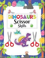 dinosaur scissor skill: dinosaur scissor skill coloring book 