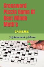 Crossword Puzzle Game Of Best Minds Math's: C.P.G.O.B.M.M. 