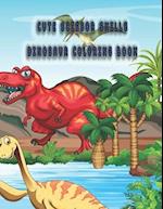 Cute scissor skills Dinosaur coloring Book: dinosaur scissor skills coloring book 