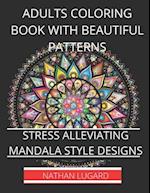 Adults coloring book with beautiful patterns