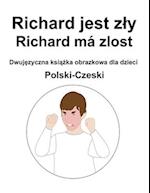 Polski-Czeski Richard jest zly / Richard má zlost Dwuj&#281;zyczna ksi&#261;&#380;ka obrazkowa dla dzieci